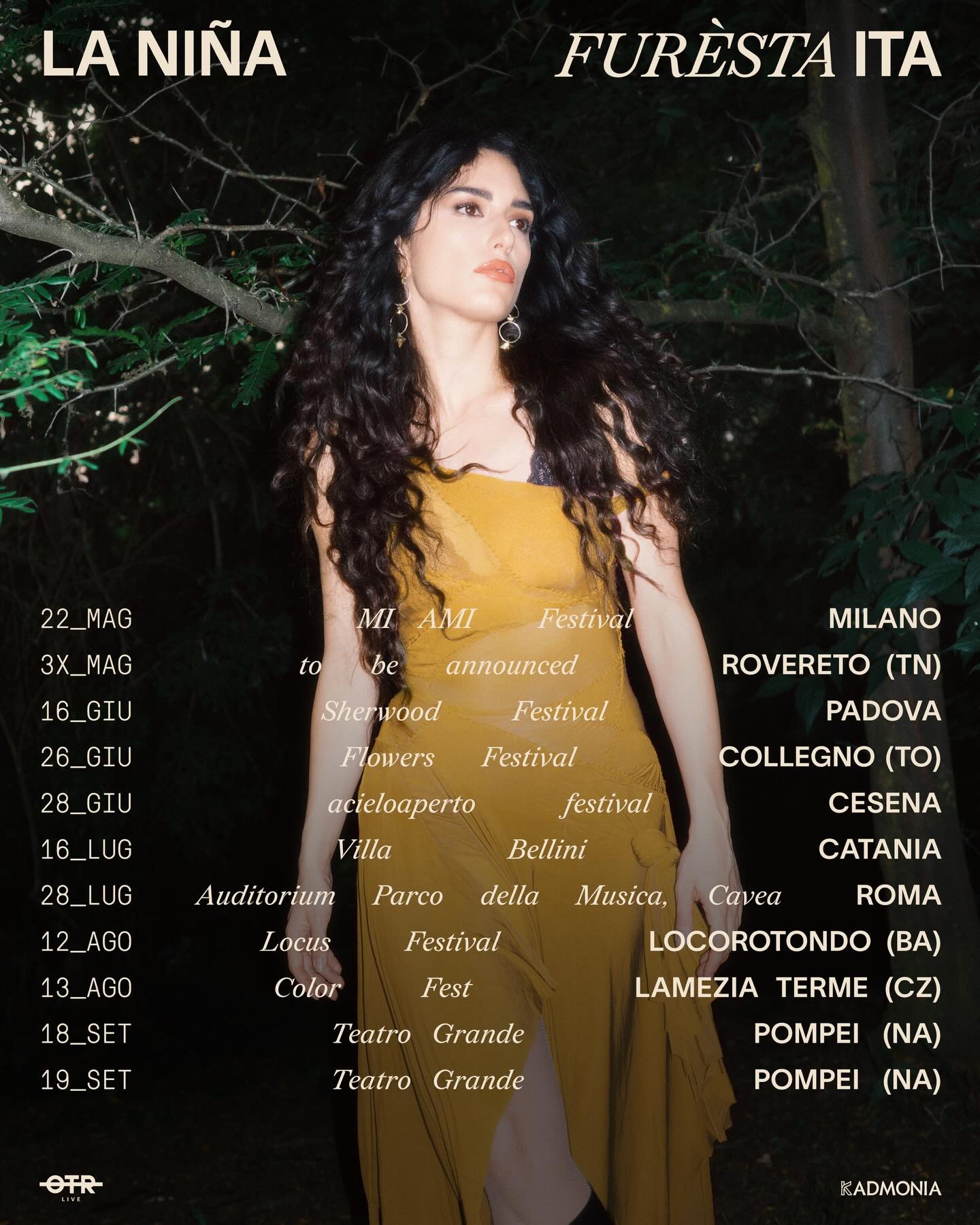 LA NIÑA Furesta ITA Tour Poster 2026
